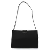 Prada Black Tessuto Vitello Nylon Shoulder Bag