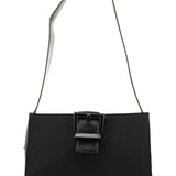 Prada Black Tessuto Vitello Nylon Shoulder Bag