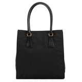 Prada Black Tessuto Vitello Nylon Tote Bag