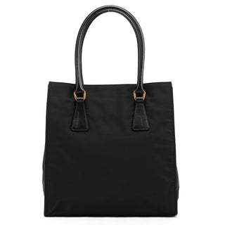 Prada Black Tessuto Vitello Nylon Tote Bag