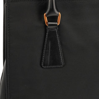 Prada Black Tessuto Vitello Nylon Tote Bag