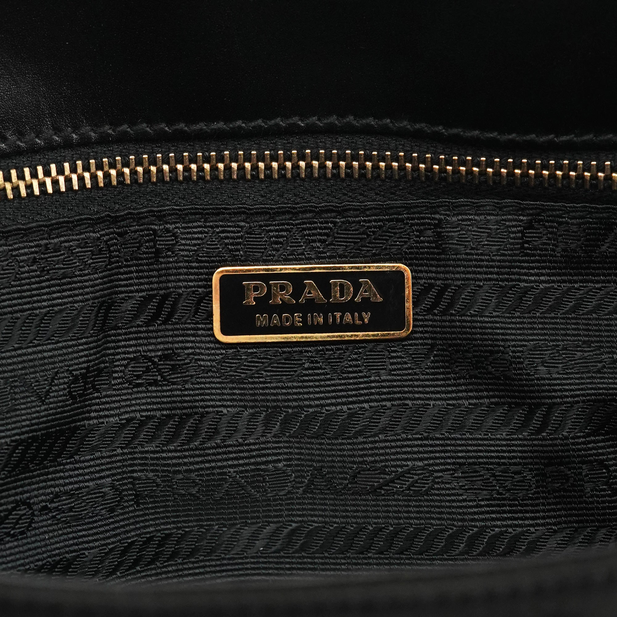 Prada Black Tessuto Vitello Nylon Tote Bag