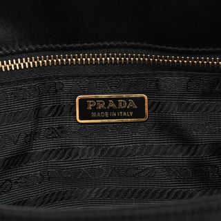 Prada Black Tessuto Vitello Nylon Tote Bag