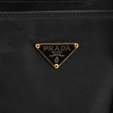 Prada Black Tessuto Vitello Nylon Tote Bag