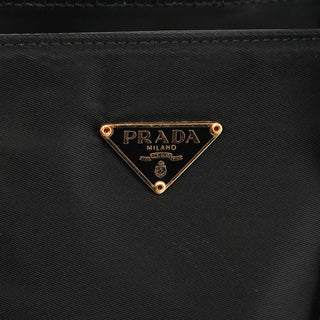 Prada Black Tessuto Vitello Nylon Tote Bag