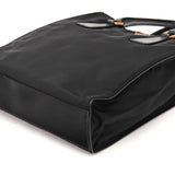 Prada Black Tessuto Vitello Nylon Tote Bag