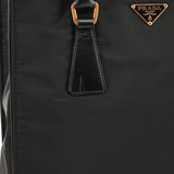 Prada Black Tessuto Vitello Nylon Tote Bag