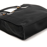Prada Black Tessuto Vitello Nylon Tote Bag