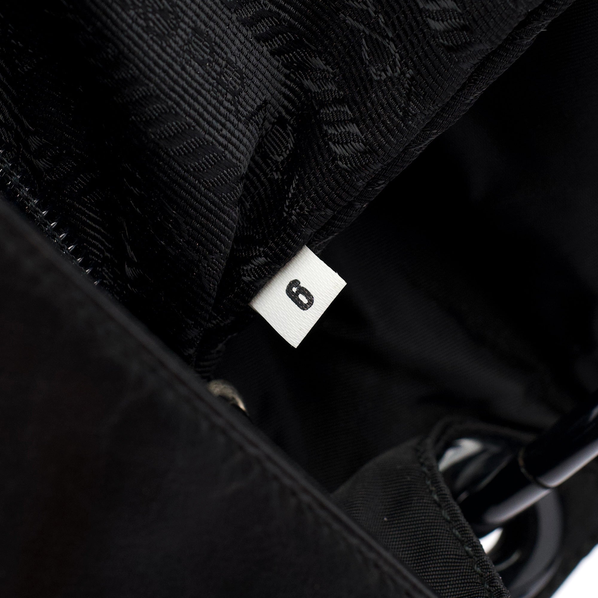 Prada Black Tessuto Vitello Shoulder Bag