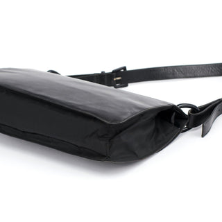 Prada Black Tessuto Vitello Shoulder Bag