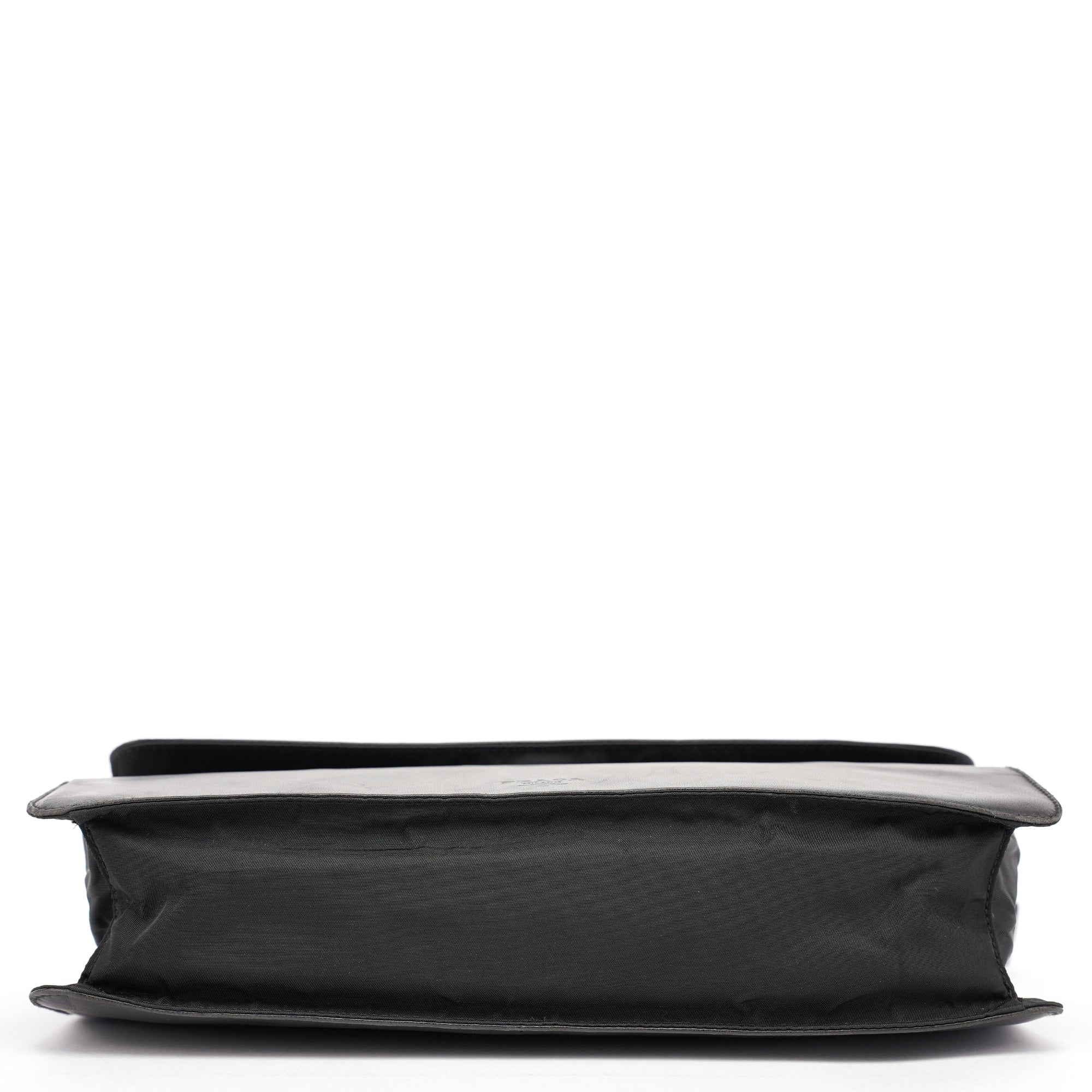 Prada Black Tessuto Vitello Shoulder Bag