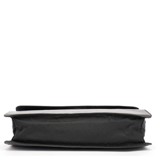 Prada Black Tessuto Vitello Shoulder Bag