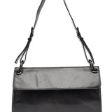 Prada Black Tessuto Vitello Shoulder Bag