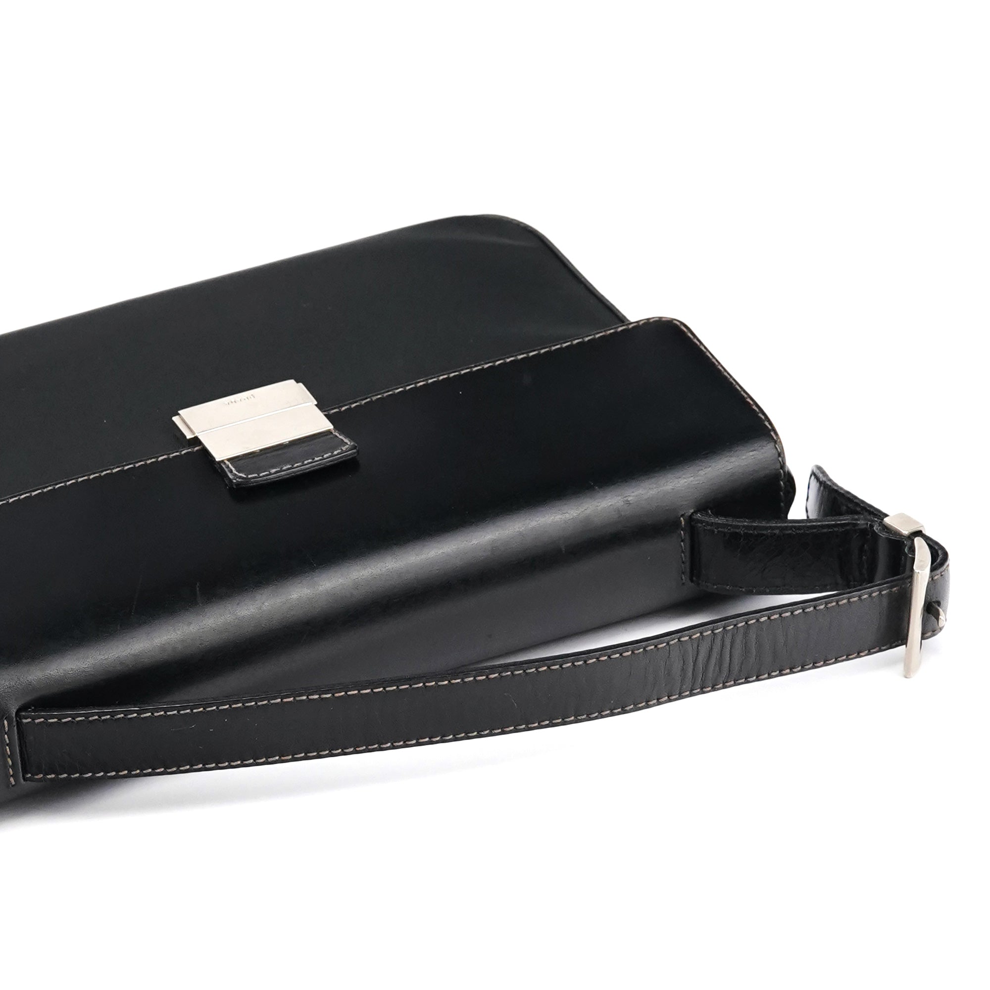 Prada Sac à poignée Tessuto Vitello noir