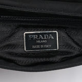 Prada Sac à poignée Tessuto Vitello noir