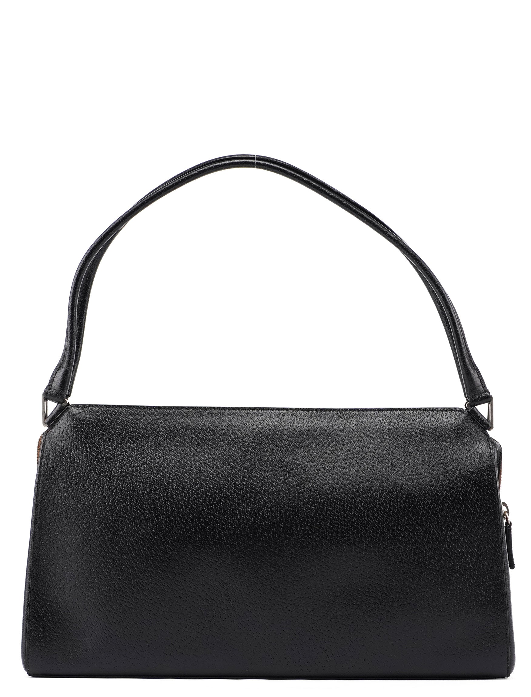 Prada Black Tumbled Leather Chic Bag