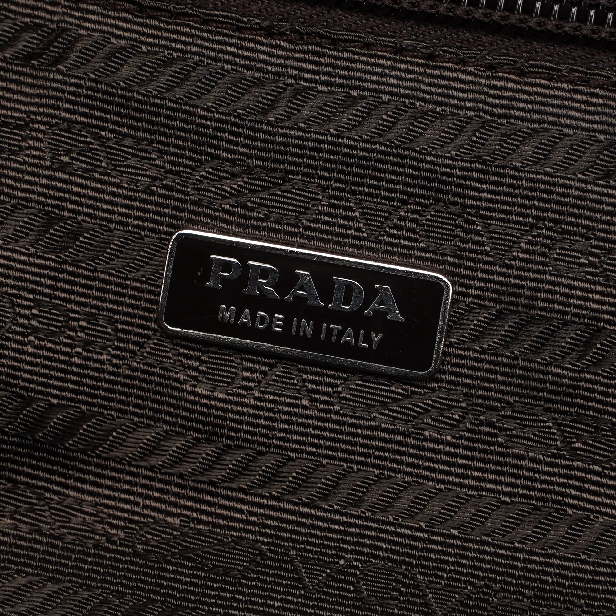 Prada Black Tumbled Leather Chic Bag