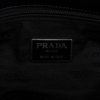 Prada Black Vitello Buckle Shoulder Bag