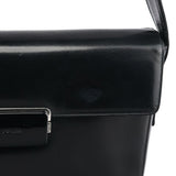Prada Black Vitello Buckle Shoulder Bag