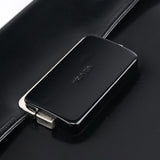Prada Black Vitello Buckle Shoulder Bag