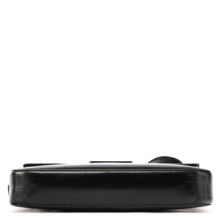 Prada Black Vitello Buckle Shoulder Bag
