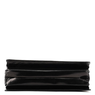 Prada Black Vitello Buckle Top Handle Bag