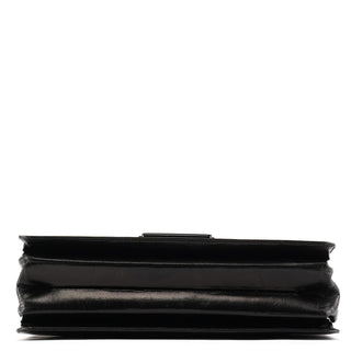 Prada Black Vitello Buckle Top Handle Bag