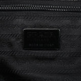 Prada Black Vitello Buckle Top Handle Bag