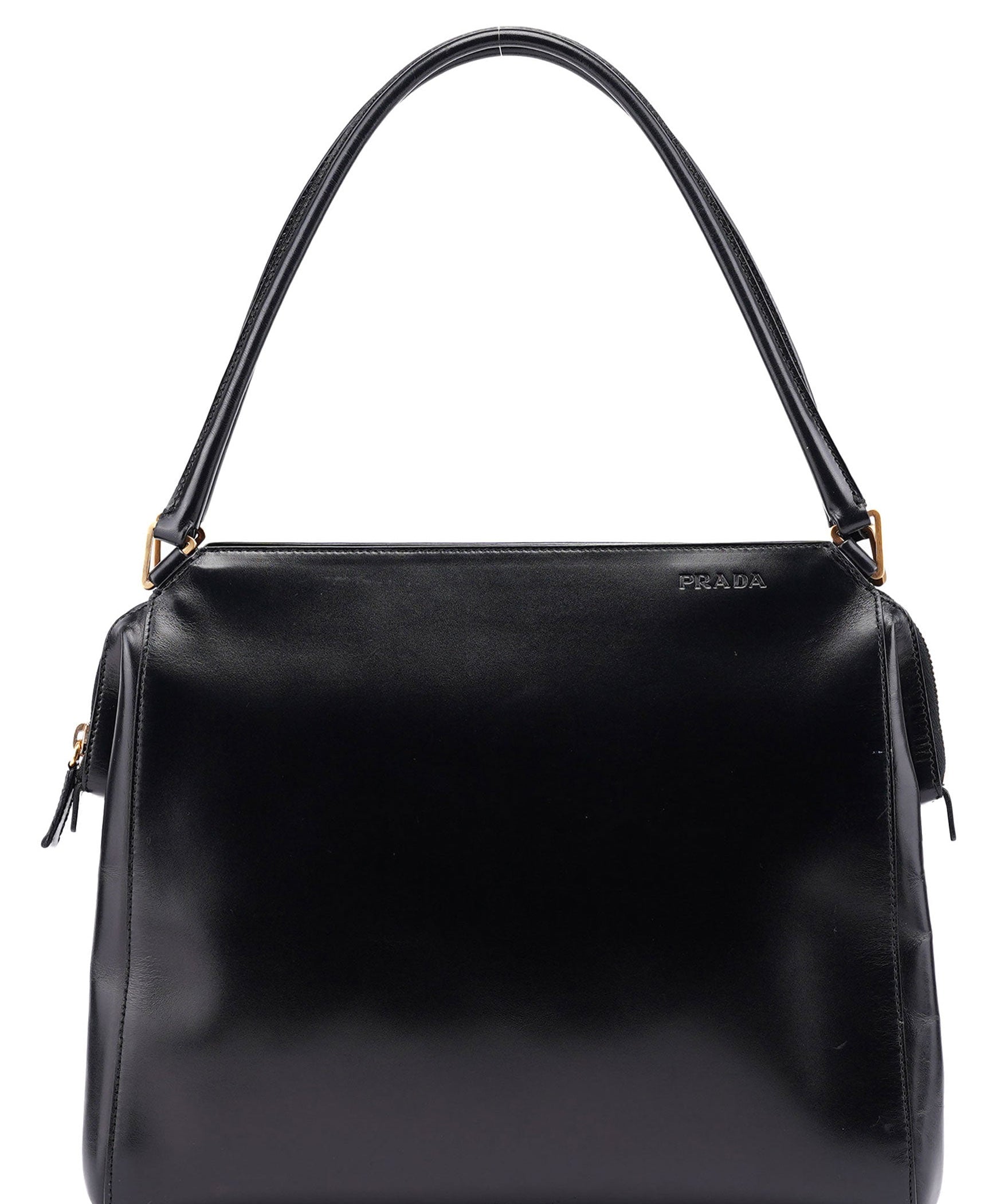 Prada Black Vitello Chic Shoulder Bag