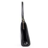 Prada Vitello Chic Schultertasche in Schwarz