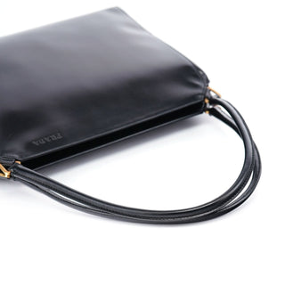 Prada Black Vitello Chic Shoulder Bag