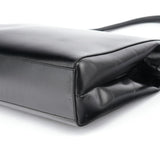 Prada Sac porté épaule Vitello Chic en cuir de veau noir