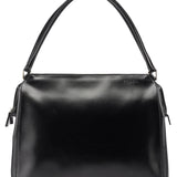 Prada Sac porté épaule Vitello Chic en cuir de veau noir