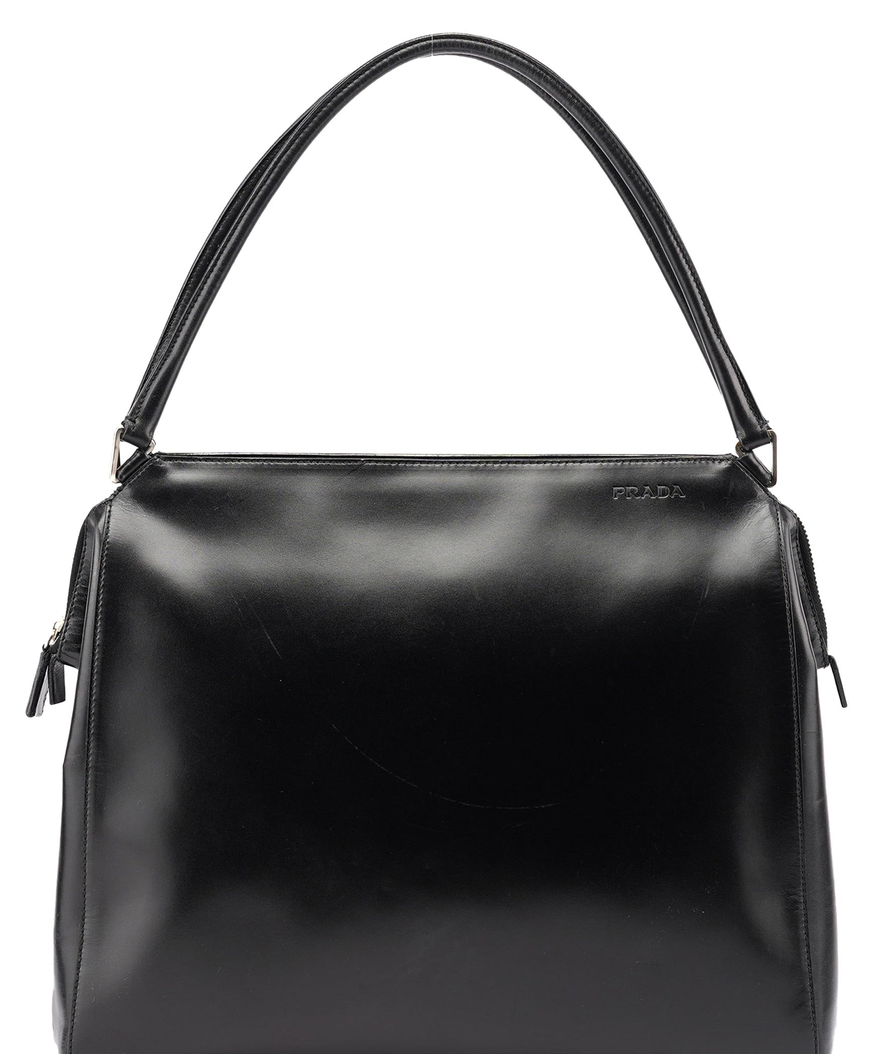 Prada Black Vitello Chic Shoulder Bag