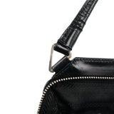 Prada Vitello Chic Schultertasche aus schwarzem Leder