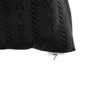 Prada Vitello Chic Schultertasche aus schwarzem Leder