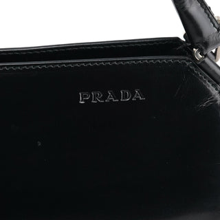 Prada Black Vitello Chic Shoulder Bag