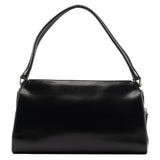 Prada Vitello Chic Schultertasche aus schwarzem Leder