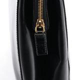 Prada Vitello Chic Schultertasche aus schwarzem Leder