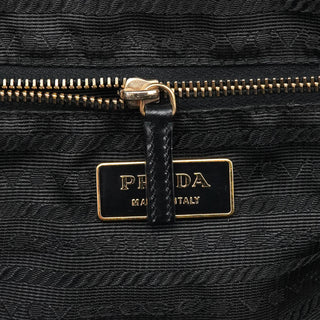 Prada Black Vitello Chic Shoulder Bag