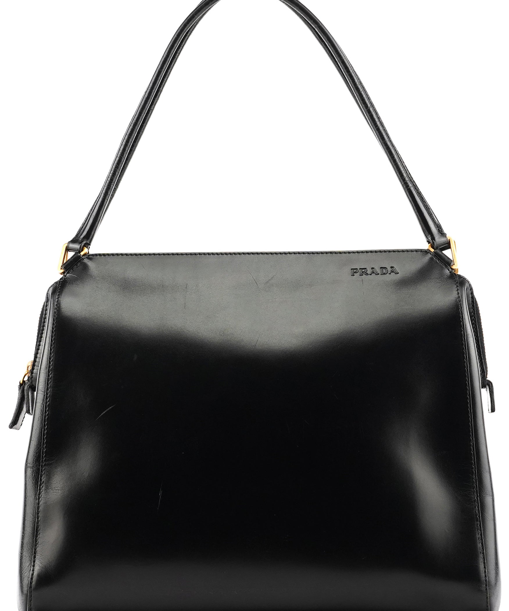 Prada Black Vitello Chic Shoulder Bag