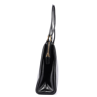 Prada Black Vitello Chic Shoulder Bag