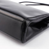 Prada Sac porté épaule Vitello Chic en cuir de veau noir
