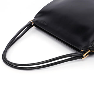 Prada Black Vitello Chic Shoulder Bag