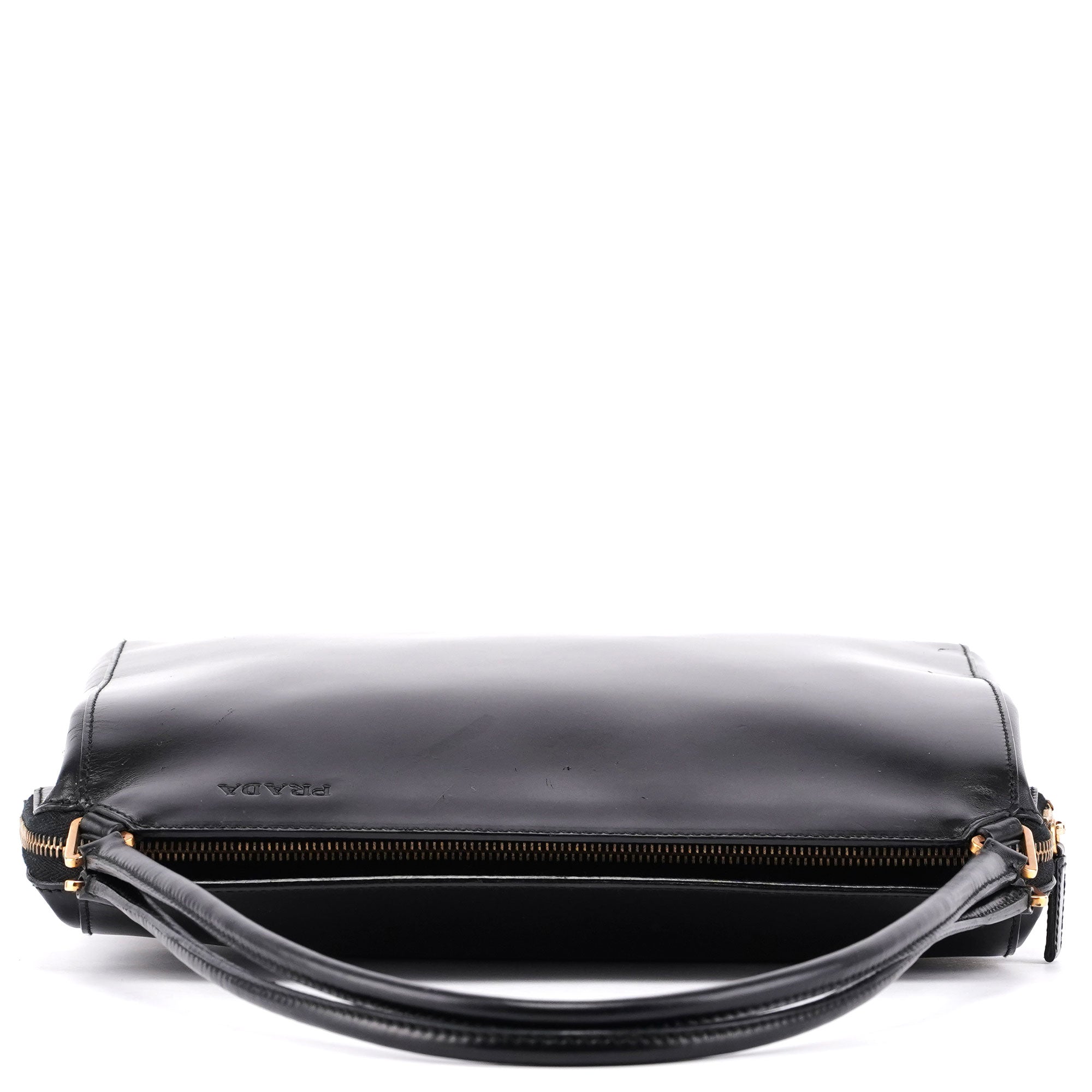 Prada Black Vitello Chic Shoulder Bag