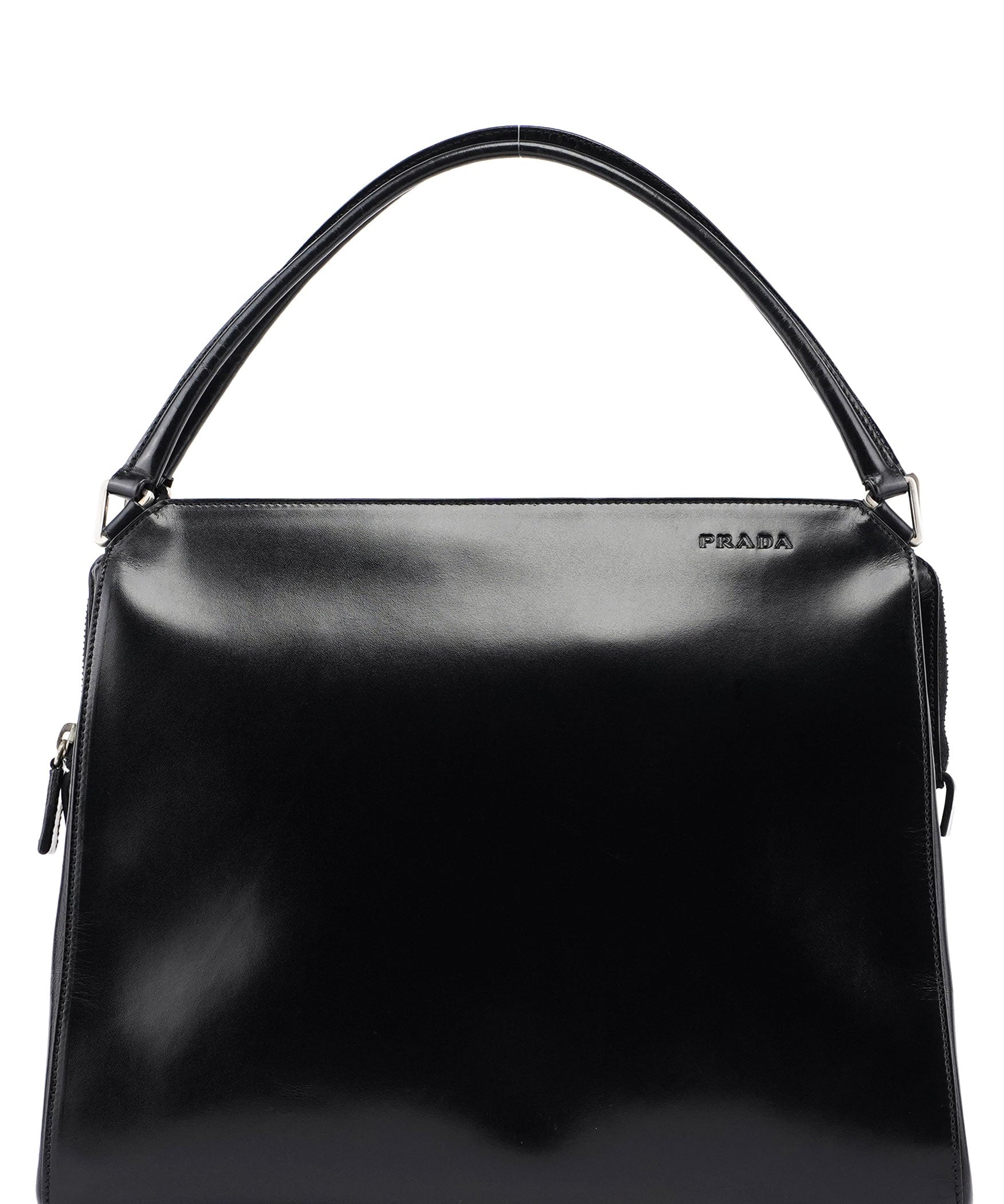 Prada Black Vitello Chic Shoulder Bag