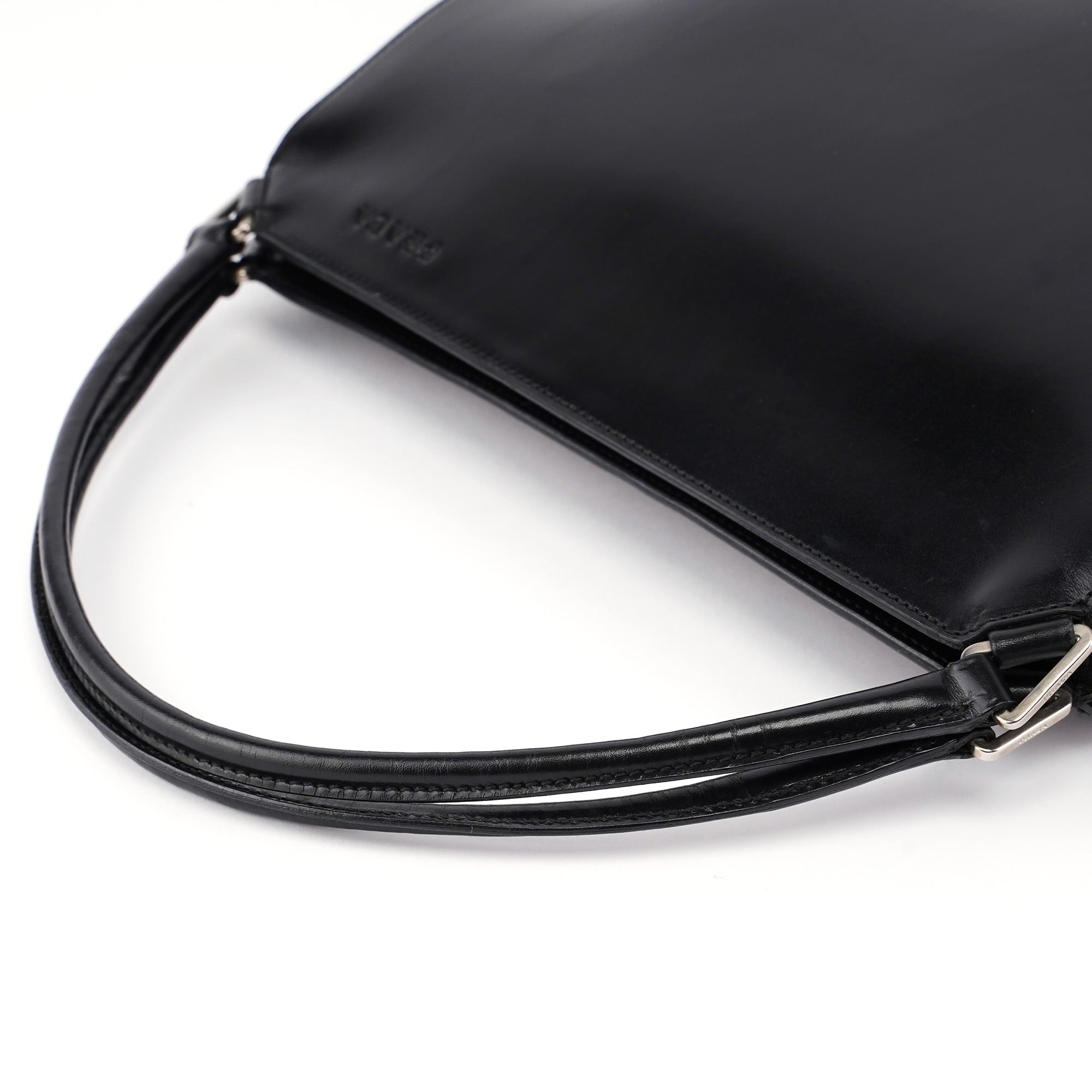 Prada Black Vitello Chic Shoulder Bag