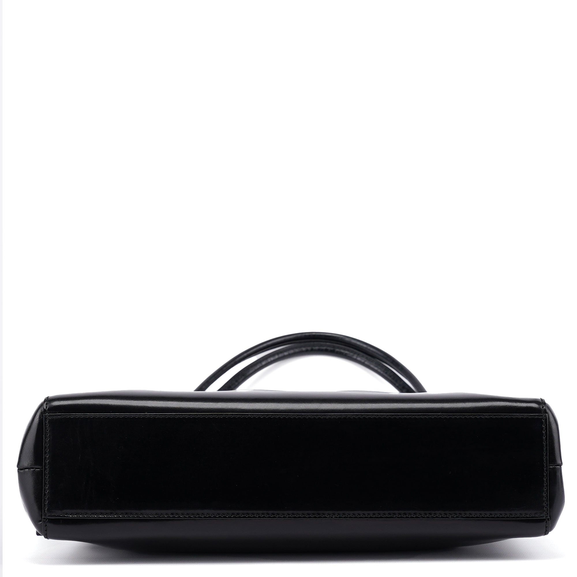 Prada Sac porté épaule Vitello Chic en cuir noir