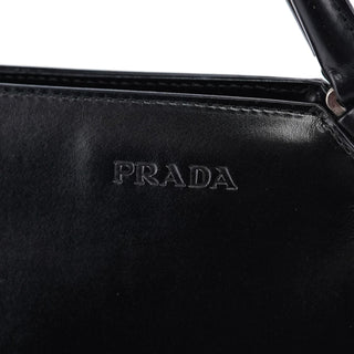 Prada Black Vitello Chic Shoulder Bag