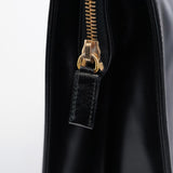 Prada Sac porté épaule Vitello Chic en cuir noir